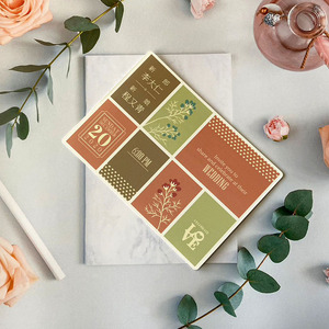 Thiệp mời đám cưới cho lễ kỷ niệm hôn nhân cá nhân thẻ thiệp chúc mừng tùy chỉnh in ấn - Product Image 3