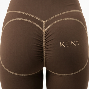 Leggings pour femmes à coutures contrastées, taille haute, pour le sport, le yoga et le fitness, élégants, en Spandex/Nylon, effet ventre plat, avec poches, personnalisables - Product Image 4