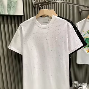Camisetas Unisex 2026 con Pedrería, Algodón de Alta Calidad, Transpirables, Brillantes, con Gráficos, Manga Corta, Tallas Grandes, para Hombre y Mujer, OEM - Product Image 2