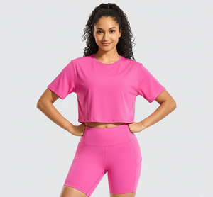 Top Corto Personalizado para Mujer, Estilo Vintage, con Logotipo, Corte Regular, Manga Corta, para Verano, Gimnasio, Ropa Casual, Moda Urbana, Sexy - Product Image 5