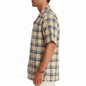 Chemises légères pour hommes OEM ODM à manches courtes, collection été, tissu respirant, vente chaude - Product Image 6