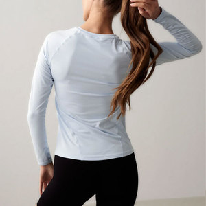Haut de course pour femme à manches longues, très élastique, respirant, séchage rapide, matière extensible, anti-transpiration - Product Image 5