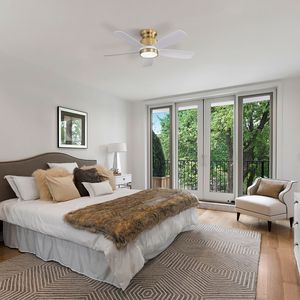 Ventiladores de Techo LED Empotrados de 42 Pulgadas con Luz LED de 22W y Control Remoto, 5 Aspas de ABS para Uso en Interiores - Product Image 6