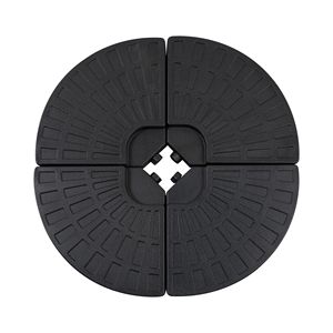 Base para Sombrilla de Patio, 4 Piezas, Capacidad de Agua de 52 Litros, Peso de 112 Libras, Pesas para Sombrilla Cantilever Offset para Exteriores, para Patio - Product Image 1