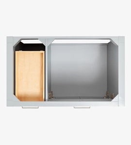 Mueble de Baño Personalizado Hannah de 37 Pulgadas con Lavabo a la Derecha, Solo Mueble, 2 Opciones de Acabado, Fabricante OEM de Vietnam - Product Image 6