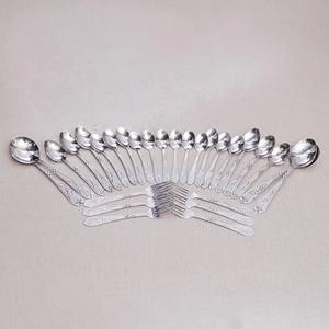 Ensemble de couverts en acier inoxydable fait main, 29 pièces, motif floral, qualité alimentaire, design élégant à motifs de pétales, collection moderne, ensemble cuillère-fourchette - Product Image 5