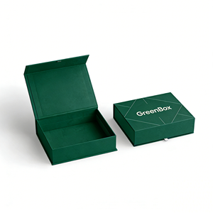 Caja de regalo de cartón reciclable, ecológica, magnética, de lujo, con logotipo personalizado para cosméticos - Product Image 1