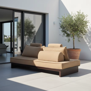 Sofá de Exterior Impermeable Maru Moderno de Primera Calidad, Sofá de 2 Plazas de Mimbre Sintético, Elegante Sofá de Dos Plazas para Patio Trasero de Hotel y Terraza - Product Image 6
