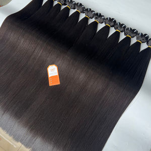 Vente en gros d'extensions de cheveux humains vierges vietnamiens 100% bruts os droit Super soyeux lisse couleur naturelle trame perruques - Product Image 1