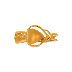 Layered Love Gold <b>Ring</b> High Quality Romantic Heart Shape Finger <b>Ring</b> Gold Plated Adjustable Fashion <b>Ring</b> <b>for</b> Women and <b>Girls</b> - Product Image 3