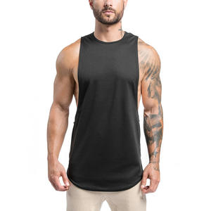 Débardeur de sport pour homme en coton 100% personnalisé avec logo imprimé – Vêtement de fitness sans manches – Meilleure vente à prix abordable - Product Image 3