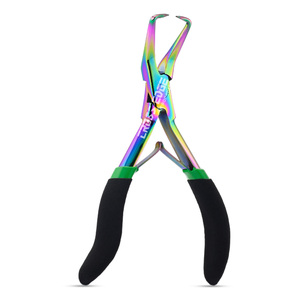 Pince professionnelle en acier inoxydable pour l'élimination des micro-anneaux d'extensions capillaires - Product Image 2