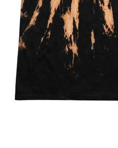 Camiseta Personalizada Negra con Efecto Tie-Dye para Hombre, Algodón, Cuello Redondo, Manga Corta, Estilo Vintage Lavado, Casual, Streetwear, OEM, Venta al por Mayor, Exportación - Product Image 6