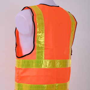 Gilet de sécurité haute visibilité à col montant, séchage rapide, réversible, respirant, imperméable, tissu de travail, couleurs/logos personnalisables, pour hommes - Product Image 3