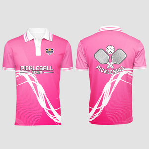 Camiseta de Polo para Pickleball al por Mayor, Camiseta Deportiva con Cuello Bordado Personalizado, Transpirable, Elástica, Ropa Deportiva de Alto Rendimiento - Product Image 6