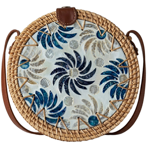 Sac en cuir et rotin, sac de créateur en rotin et cuir, vente en gros directe d'usine, prix bas, couleur personnalisable - Product Image 1