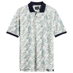 เสื้อกอล์ฟคุณภาพพรีเมียม ระบายอากาศได้ดี แห้งเร็ว สำหรับผู้ชาย แขนสั้น ผลิตจากผ้าโพลีเอสเตอร์/คอตตอน - Product Image 4