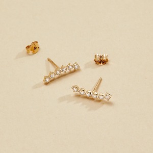 Unisex Yellow Gold Lab Grown Diamond <b>Stud</b> <b>Earrings</b> Round Brilliant Cut Luxury Minimalist Everyday Wear - Product Image 1
