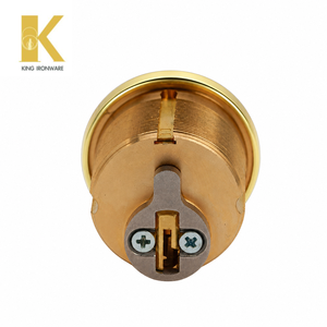 Cylindre de serrure à mortaise King 25 mm, gorge SX, laiton poli, pour porte d'entrée, norme ANSI, inspection complète en usine, 5 broches - Product Image 4