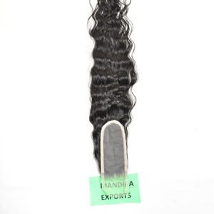 Venta al por mayor 100% Natural sin procesar cutícula alineados Virgen peruano pelucas pelo ondulado tejido Hd Cierre de encaje extensiones de cabello humano - Product Image 6