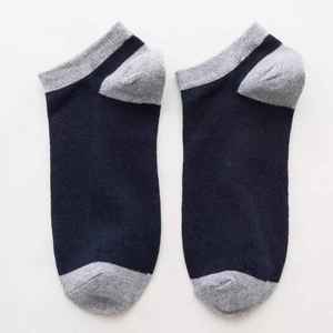 Calcetines de Tobillo para Hombre de Alta Calidad, 100% Algodón, Transpirables, Ecológicos, Absorbentes de Sudor, Deportivos, Casuales, de Verano, en Colores Sólidos - Product Image 5