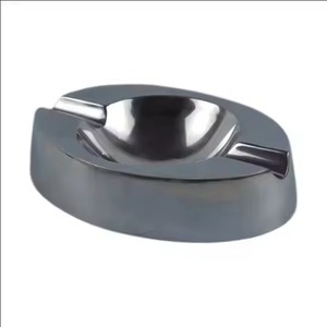 Stylish <b>Ashtray</b> for Home Office Hotel Bar Restaurant Ash Bowl Modern Design <b>Human</b> <b>Ashtray</b> Metal Round Shape Silver Color <b>Ashtray</b> - Product Image 3