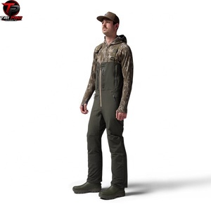 Pantalones de camuflaje impermeables para caza, peto con tirantes, leggings para pesca al aire libre, para hombre, verde ciprés oscuro - Product Image 3