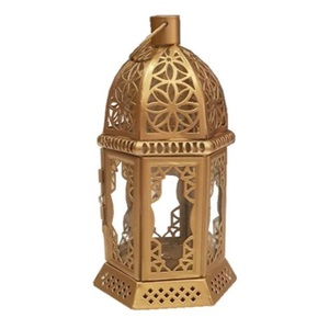 Premium Iron Lantern Stand for Home Candle Decoration Indoor Outdoor <b>Table</b> Display and Sophisticated Lighting Accent - Product Image 1