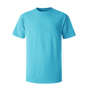 Servicio OEM: Camisetas de algodón para hombre, tallas grandes, de punto, color liso, diseño personalizado, elegantes, con cuello redondo, de proveedor de BD. - Product Image 1
