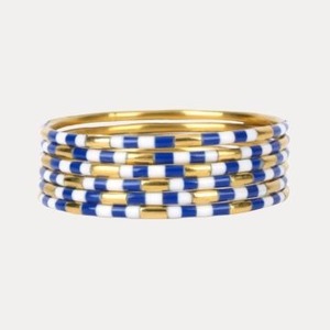 Brazalete Vintage de Latón con Geometría Irregular y Resina Teñida, Regalo para Mujer, Joyería de Alta Calidad - Product Image 4