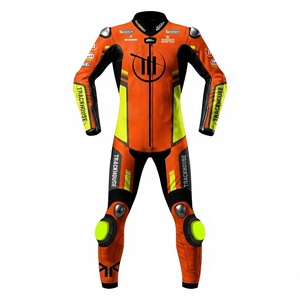 Traje de Motociclismo Race Leathers Raul Fernandez MotoCP 1PC de Cuero Vacuno/Canguro para Pista/Conducción, Nivel CE 2 - Product Image 1