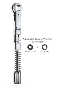 Clé dynamométrique dentaire manuelle réglable Bone Bridge Instruments BBI-138, à cliquet universel pour implants, 10-45 Ncm, hexagonal 6,35 mm 4.0 - Product Image 3