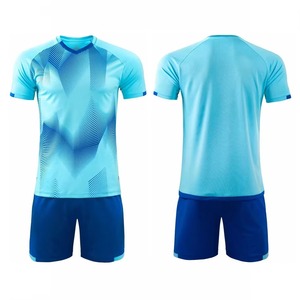 ชุดเสื้อฟุตบอลชาย Rexfit Sports ดีไซน์เฉพาะตัว สีน้ำเงิน แบบซับลิเมชั่น แขนสั้น ระบายอากาศได้ดี ผลิตจากโพลีเอสเตอร์ - Product Image 4