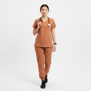 Ensemble d'uniformes médicaux confortables sur mesure pour infirmières, tenue d'hôpital respirante, fournisseur OEM de blouses médicales - Product Image 2