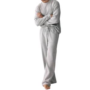 Pijamas de Invierno para Hombre de Fábrica Directa, Conjunto de Ropa de Dormir de Algodón Cálido y Suave, Ropa Cómoda para el Hogar, Proveedor al por Mayor - Product Image 5