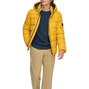 Chaqueta Larga de Invierno para Hombre con Capucha, Acolchado Suave y Transpirable, Construcción Duradera, 100% Poliéster, Bordado Frontal Personalizado - Product Image 3