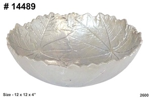 Plato de Servir de Aluminio de Lujo Ecológico con Forma de Flor de Lirio y Diseño de Hojas Decorativas para Decoración del Hogar, Vajilla Metálica - Product Image 3