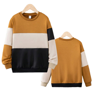 Pull-over unisexe à col rond en tricot, coupe classique, style décontracté, couleur contrastée, style streetwear, nouvelle collection, qualité supérieure, style automne - Product Image 1