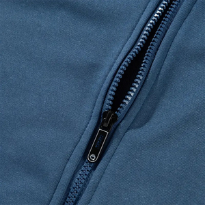 Sweat à capuche entièrement zippé personnalisé – 100 % coton molletonné de qualité supérieure, couleur unie, fermeture éclair intégrale, coupe confortable, OEM et marque privée - Product Image 4