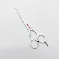 Ciseaux de coiffure professionnels en acier inoxydable de qualité supérieure, légers, de 7 pouces, pour droitiers, avec logo personnalisé, pour usage en salon