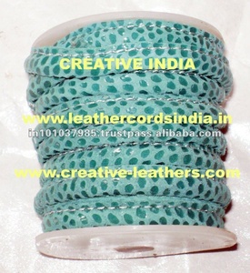 Cordones de Cuero de Reptil Nappa con Longitud Personalizada, Ecológicos, de Alta Tenacidad y Recubiertos para Zapatos, Bolsos, Joyería y Prendas - Product Image 2