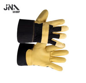 Cow Split Canvas Rigger Industrial Construction Safety Work <b>Gloves</b> Cowhide Leather Welding <b>Gloves</b> - Product Image 2