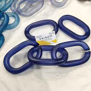 Chaîne en résine grande taille, maillons colorés pour décoration murale, séparateur de pièce DIY et accessoires de rideaux - Product Image 2