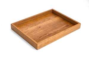 Bandeja de madera de lujo, elegante, duradera y versátil para servir, exhibir y decorar el hogar, hecha a mano en India. - Product Image 5