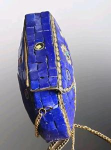 Nuevo bolso mosaico indio hecho a mano, bolso de mano metálico para mujer, cartera tipo clutch para fiestas nocturnas a precio de mayorista. - Product Image 2