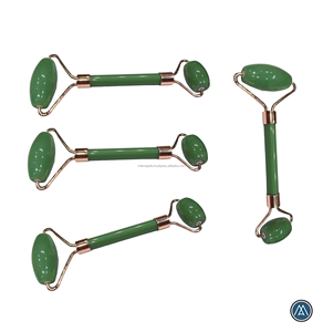 ลูกกลิ้งเครื่องนวดหน้าอัญมณีหยกสีเขียวแบบพกพางานแฮนด์เมดคุณภาพระดับพรีเมี่ยม - Product Image 6