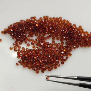 Granat rouge naturel 1,75 mm, taille brillant ronde, meilleure qualité, pierre précieuse en vrac pour la fabrication de bijoux - Product Image 1