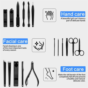 Ensemble de manucure et pédicure 18-en-1 en acier inoxydable – Kit de toilettage professionnel - Product Image 2