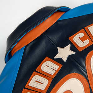 Chaquetas de Cuero Cortas Personalizadas al por Mayor para Hombre, Estilo Retro Vintage, Casual, con Cierre, Bordado con Motivos de Motocicleta, para Invierno - Product Image 4