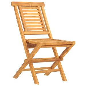 Juego de Comedor de Jardín de Madera de Teca Sólida, Diseño Plegable Estándar - Product Image 4